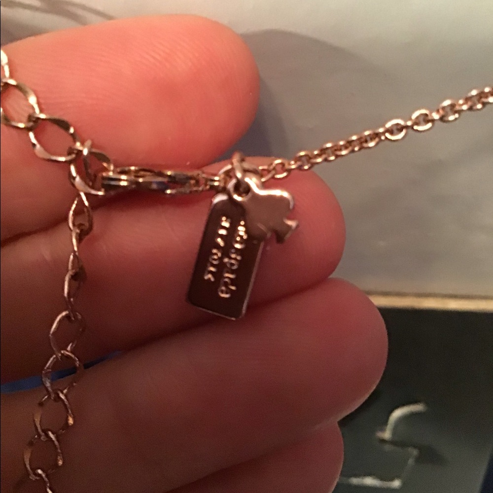 Kate Spade NWT necklace, “Spot the Spade”, rose g - Picture 4 of 8